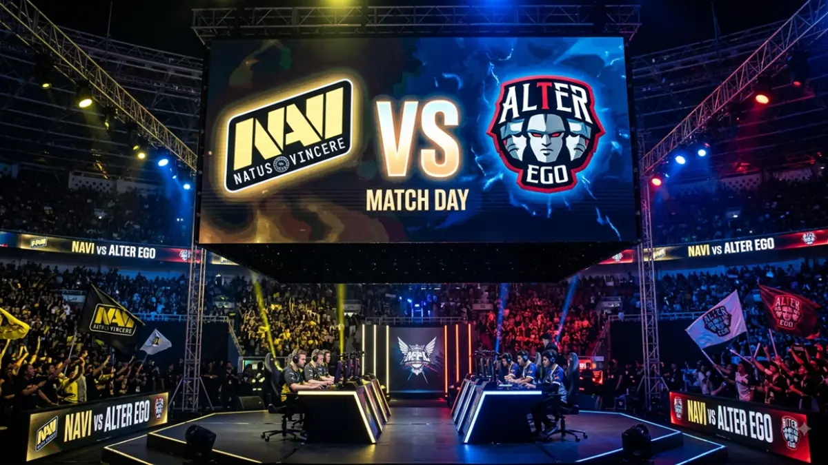 NAVI vs ALTER EGO di MPL ID Season 18.