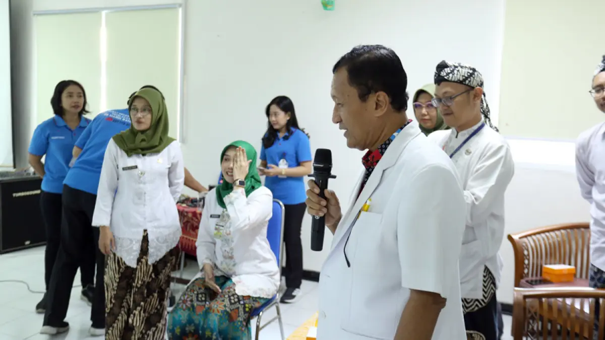 DETEKSI DINI: 50 guru sekolah dasar di Kudus mendapatkan pelatihan dasar skrining mata. (INDAH SUSANTI/RADAR KUDUS)