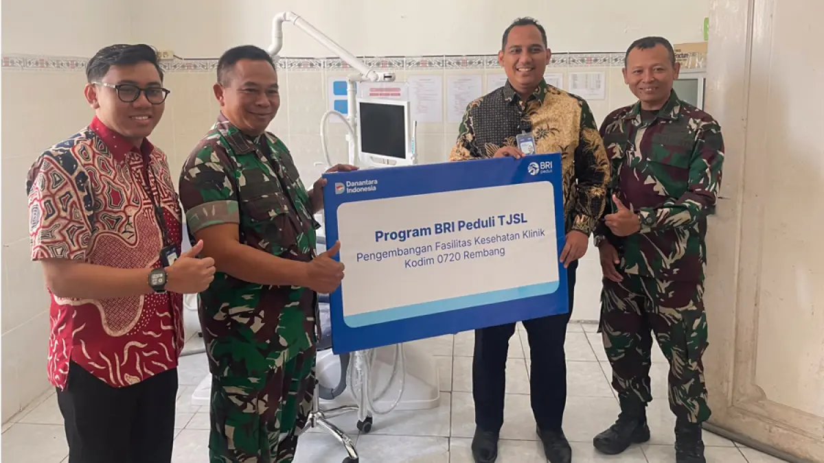 PEDULI: BRI Rembang menyalurkan bantuan TJSL kepada Kodim 0720/Rembang berupa alat kesehatan dan renovasi Klinik Pratama Kartini 23.