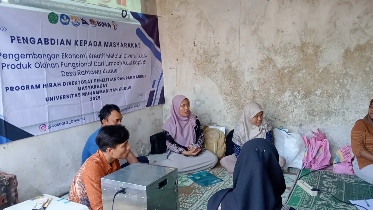 BERSAMA: Kegiatan edukasi dan pelatihan olahan produk kulit kopi Rahtawu