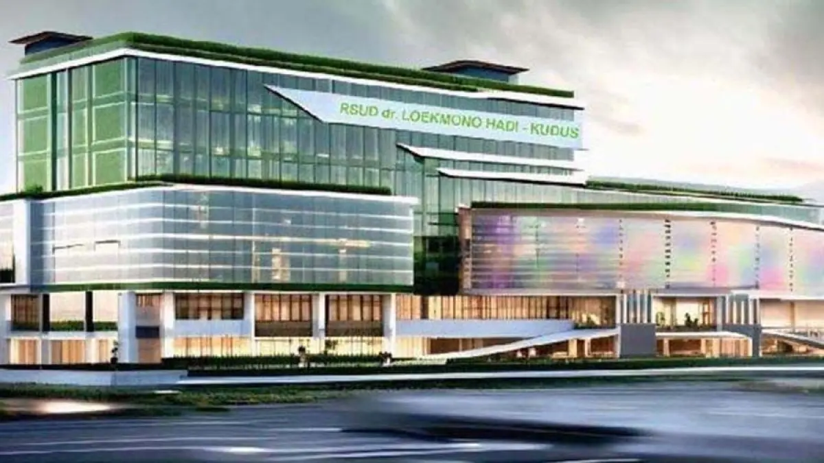 DESAIN: Blueprint Gedung Kudus Sehat yang saat ini dalam tahap pembangunan