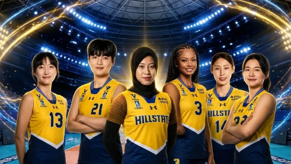 Megawati Hangestri bersama tim Hyundai Hillstate.
