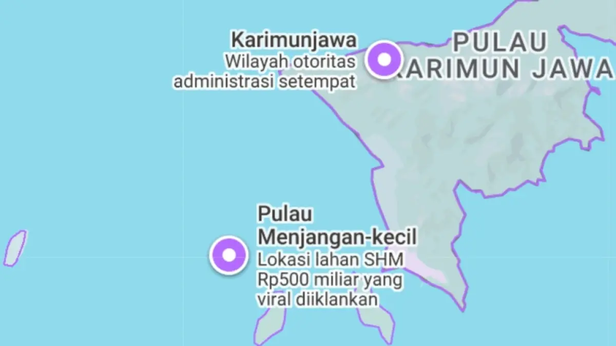 BURSA PASAR: Pulau Menjangan Kecil Karimunjawa ditawarkan oleh @thefind_luxrealestate pada 14 Agustus 2026, senilai Rp 500 miliar.&nbsp;(FIKRI THOHARUDIN/RADAR KUDUS)
