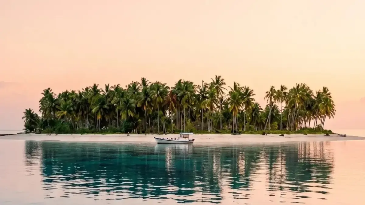 EKSOTIS: Landskap pemandangan Pulau Menjangan Kecil di Karimunjawa yang dipasarkan Rp 500 miliar.&nbsp;(IG THE FIND LUX REAL ESTATE)