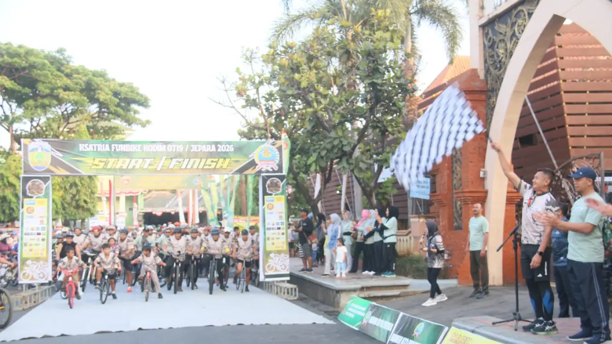 Semarak! Peringati HUT RI ke-81, Dandim Jepara Gelar Fun Bike & BMX Contest