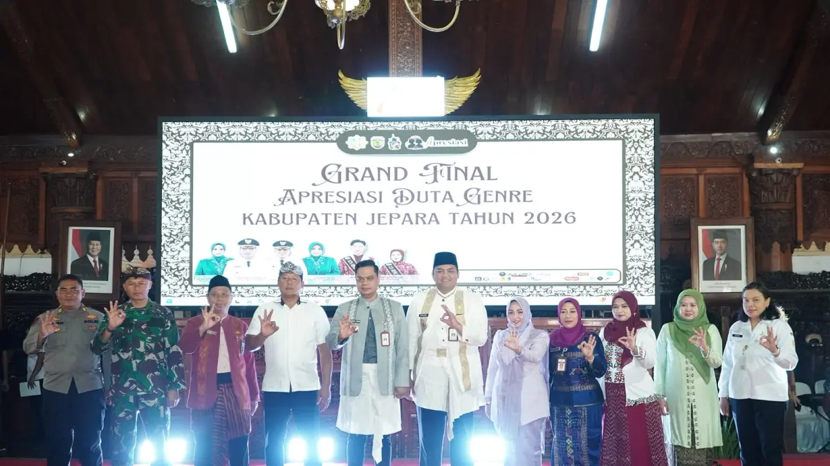 PEMBUKAAN: Duta GenRe Jepara 2026 memilih 30 finalis dan menetapkan pemenang. Para duta didorong mengedukasi remaja tentang masa depan dan pernikahan dini.