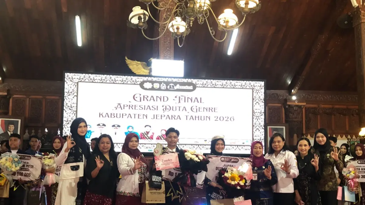 TELADAN: Daftar lengkap pemenang Duta GenRe Jepara 2026, mulai Juara 1, 2, 3, Harapan, Berbakat, Influencer hingga Favorit.