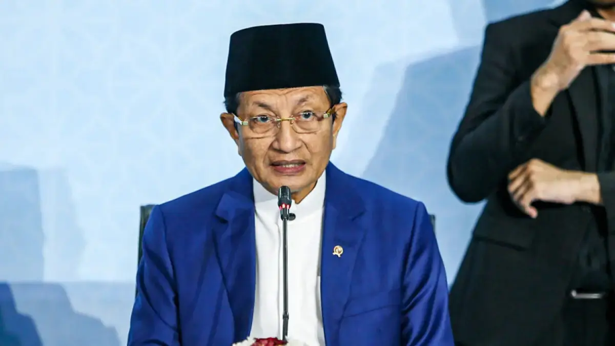 Menteri Agama (Menag) Nasaruddin Umar. (Dery Ridwansah/ JawaPos.com)