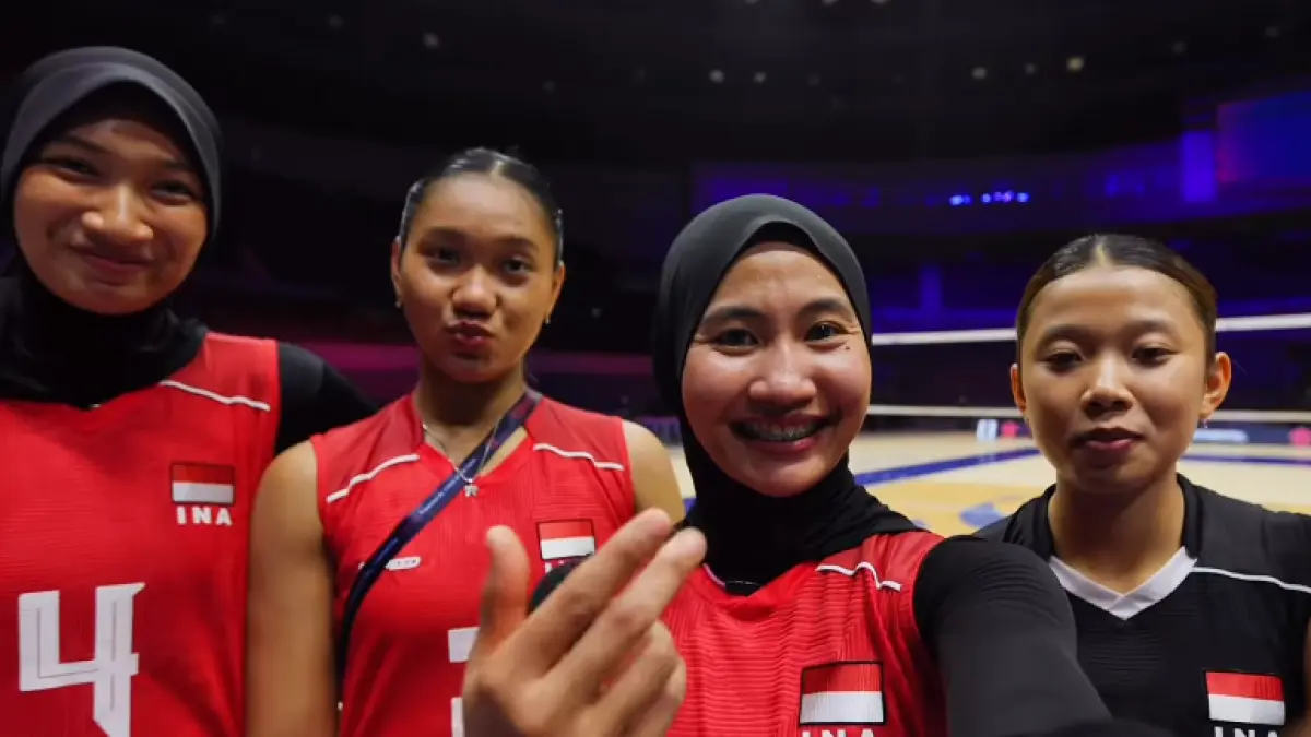 Timnas voli putri Indonesia.