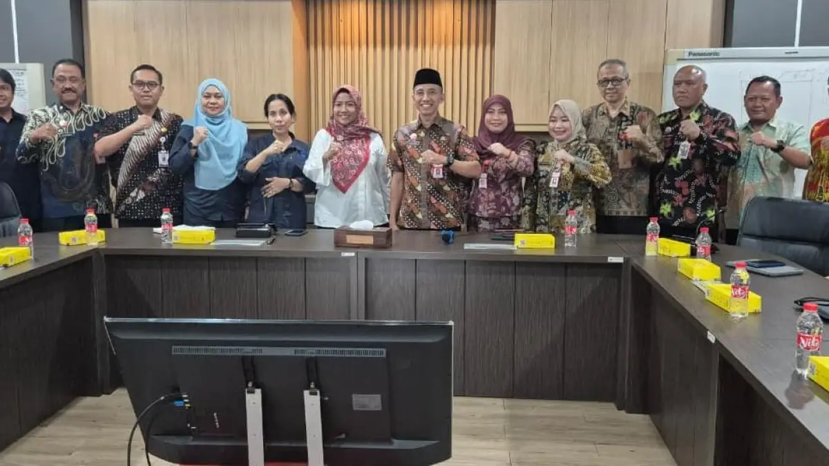 KOORDINASI: Pemkab Grobogan saat datangi Kemensos RI.