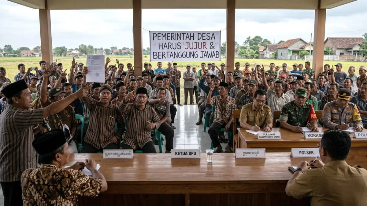 Ilustrasi lelang banda desa (ist)
