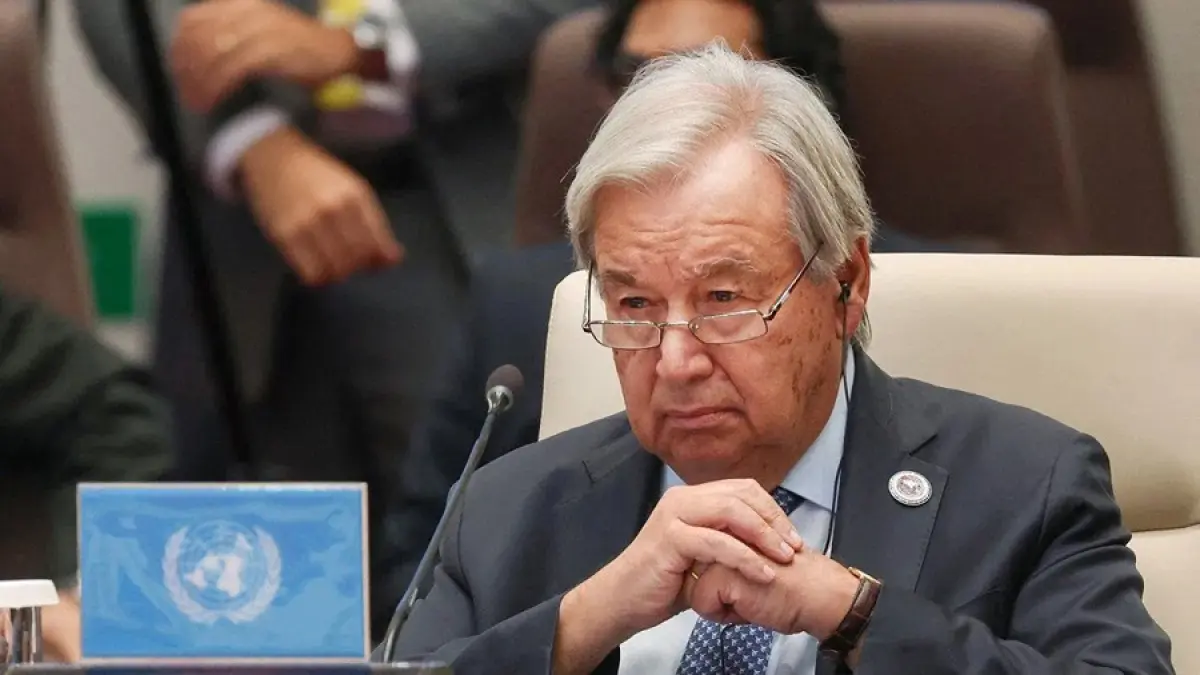 Sekretaris Jenderal PBB Antonio Guterres. (ANTARA/AFP/Sputnik-Pool/Vyacheslav Prokofyev/aa).
