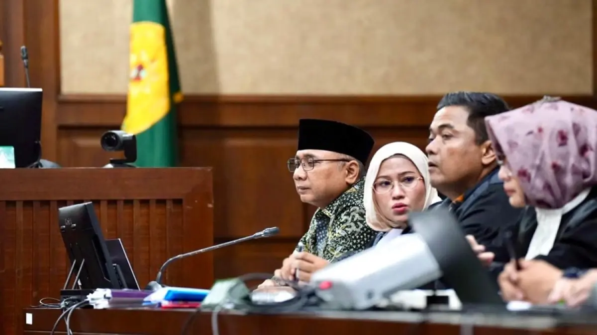 Mantan Menteri Agama Yaqut Cholil Qoumas menjalani sidang dugaan korupsi kuota haji tambahan tahun 2023-2024 di Pengadilan Tipikor Jakarta, Kamis (3/9/2026).