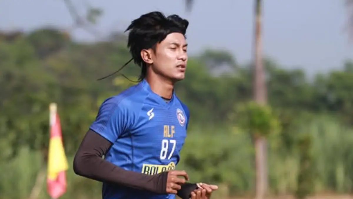 Pemain Arema FC Johan Al Farizi. (Instagram jhon_alfarizi87)
