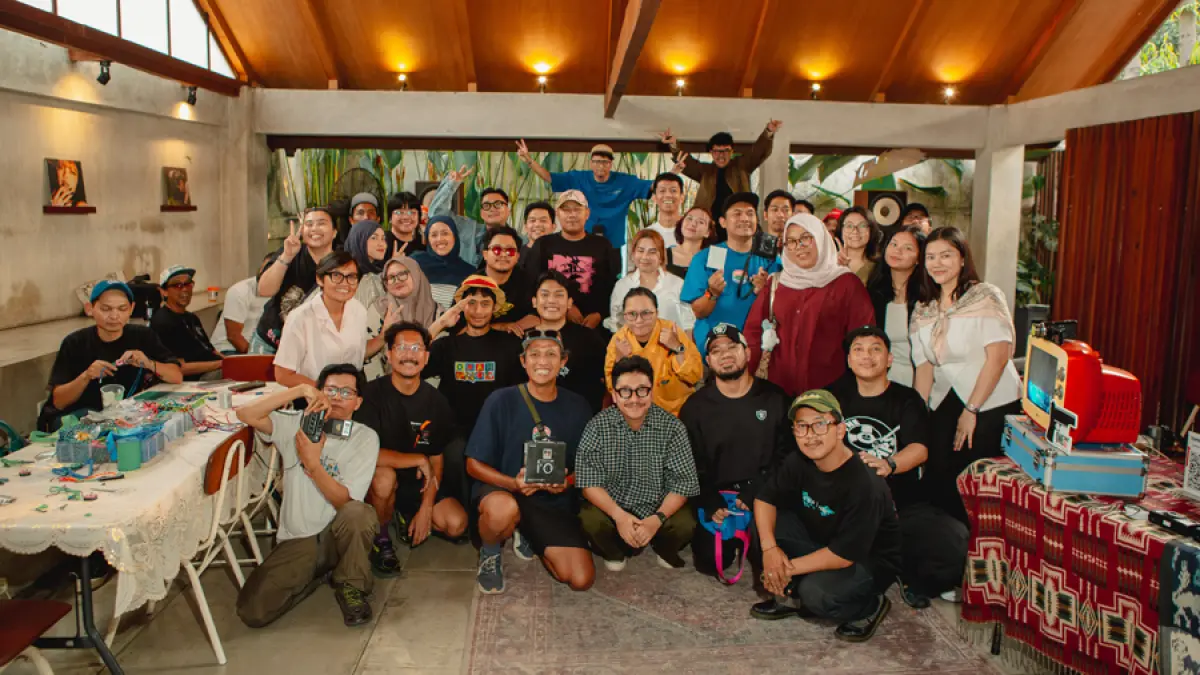 KOMPAK: Nojorono bersama KICKYOURBUUT melaksanakan kegiatan bertema Dari Sisa Jadi Bisa di Emily Listening Space, Kota Depok beberapa waktu lalu.