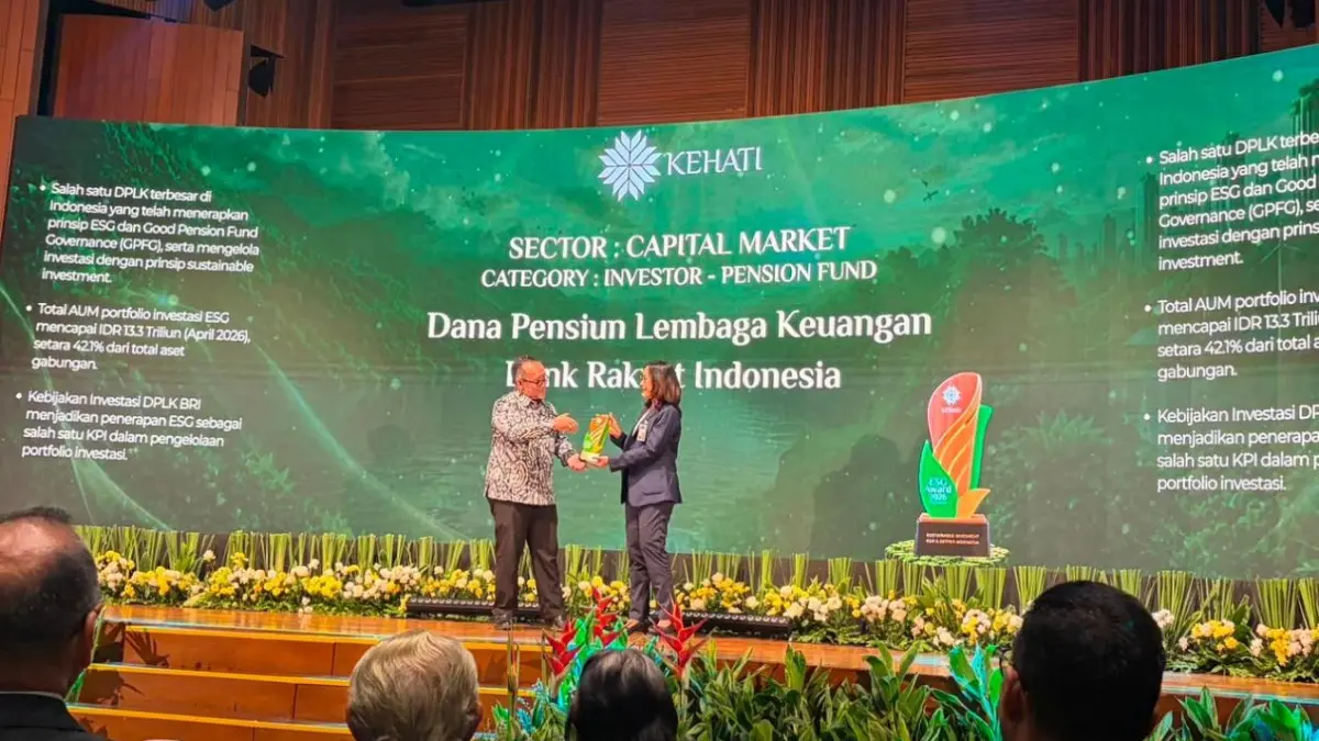 BRI Kembali Ukir Prestasi di Kehati ESG Award 2026, DPLK BRI Menang Kategori Dana Pensiun