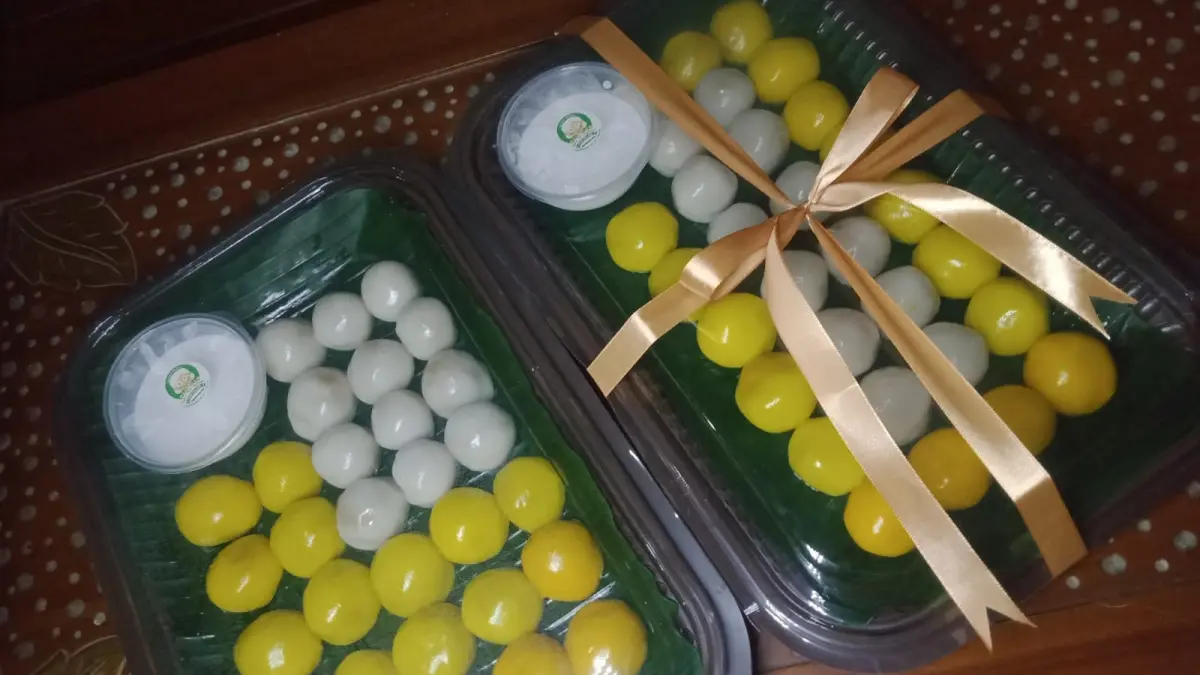 KHAS DAERAH: Makanan tradisional Kintelan asal Desa Tegalsambi ditetapkan sebagi Warisan Budaya Takbenda (WBTb) 2026. (PETINGGI TEGALSAMBI UNTUK RADAR KUDUS)