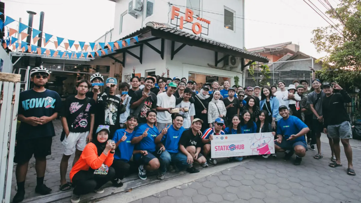 #PuntungBeruntung resmi menghadirkan Static HUB di FIBO Coffee & Roastery, Kudus (5/9) lalu
