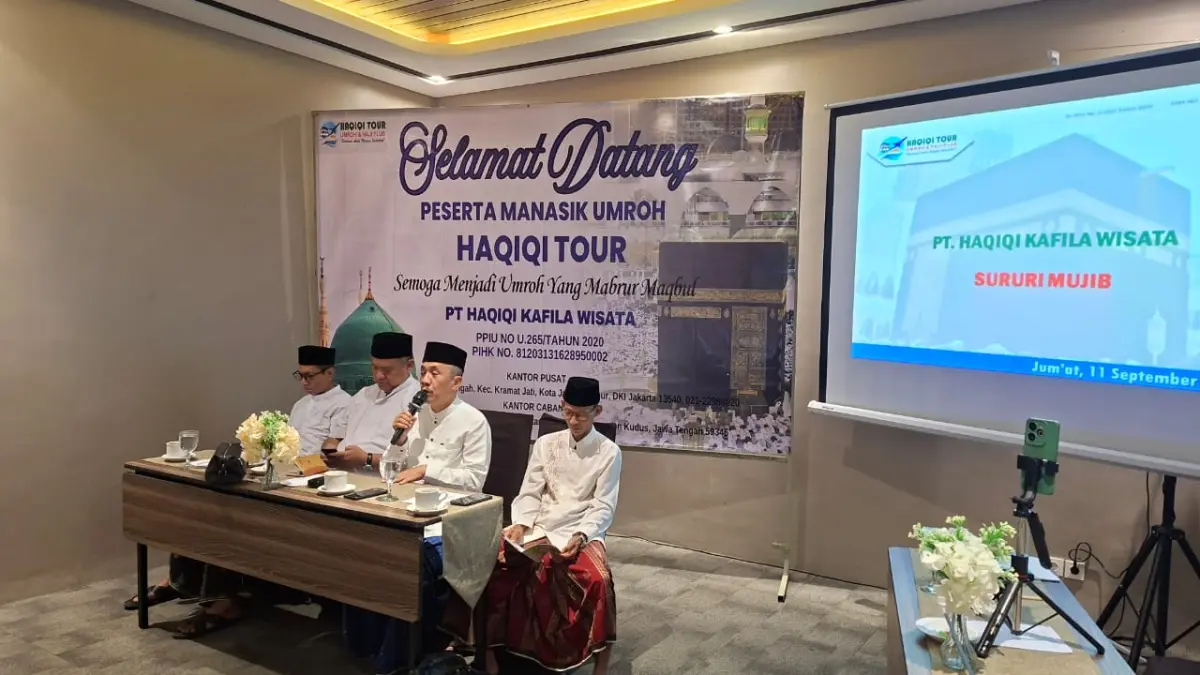 Jelang Berangkat ke Tanah Suci, Haqiqi Tour Kudus Bekali Jamaah dengan Manasik.