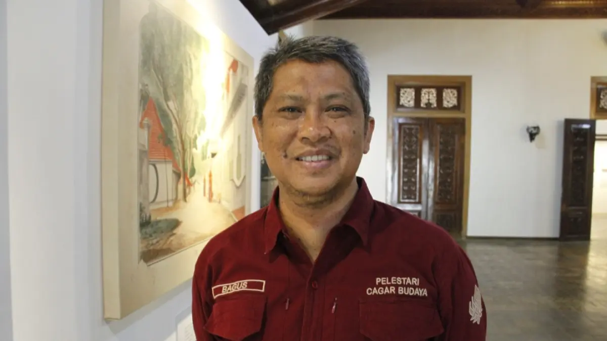 Arkeolog di Balai Pelestarian Kebudayaan (BPK) Jawa Tengah Bagus.&nbsp;(FIKRI T/RADAR KUDUS)