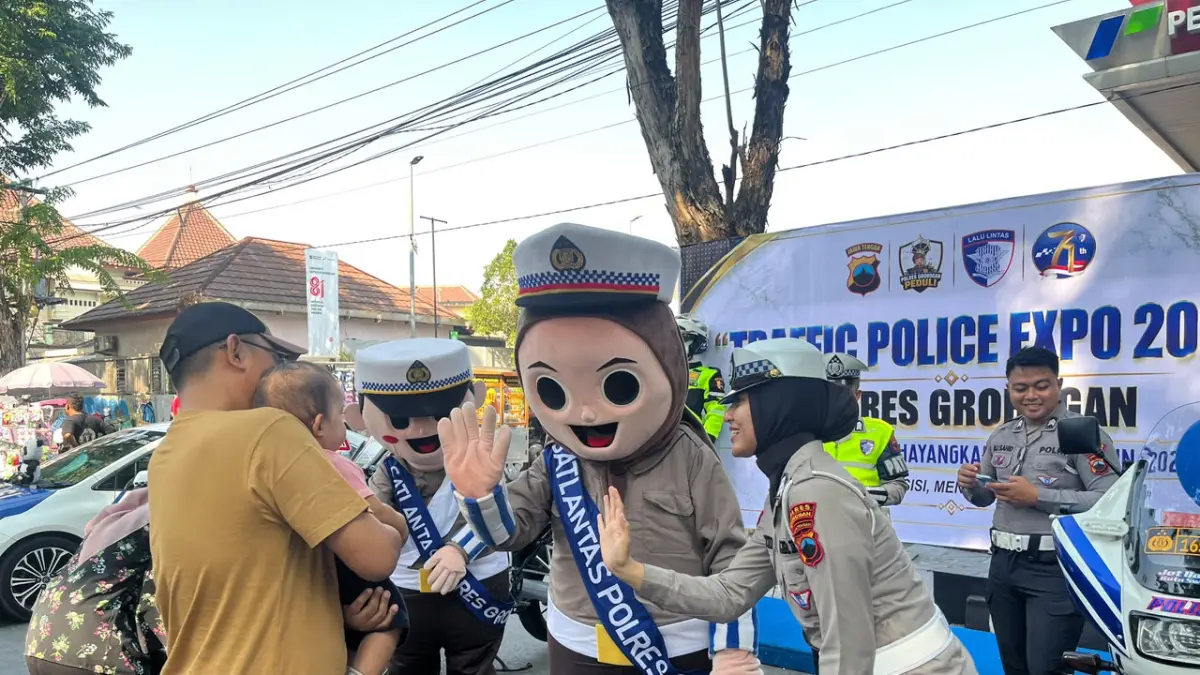 LALU LINTAS: Traffic Police Expo 2026 saat hadir di CFD Purwodadi, Grobogan.
