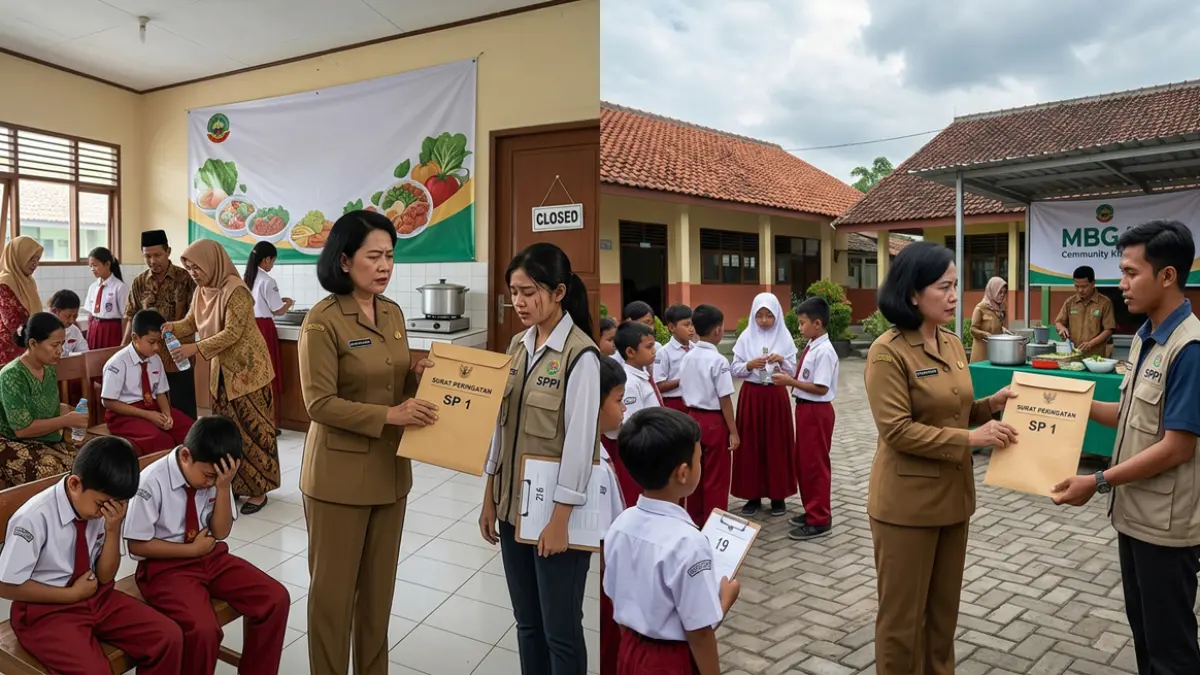 Ilustrasi Kasus Keracunan MBG (ai)