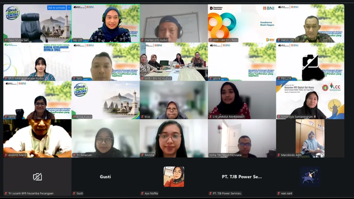 Meeting BPJS Ketenagakerjaan Kudus bersama BNI, Generasi Muda Diajak Siapkan Masa Tua Sejahtera.