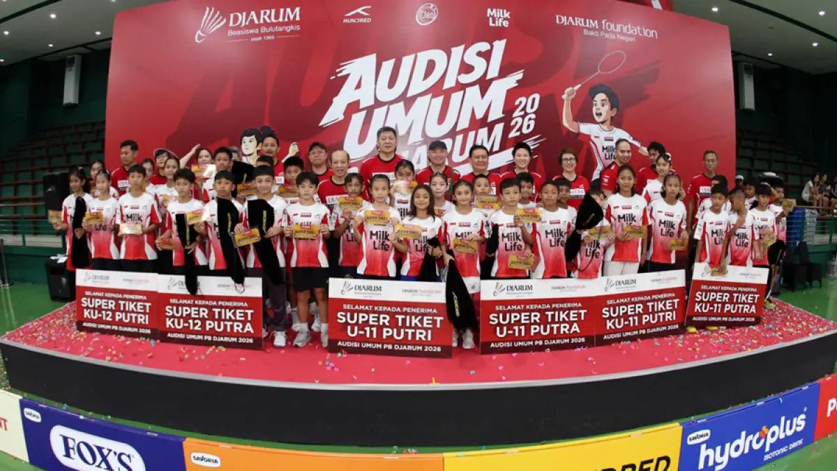 PRESTASI: Sebanyak 36 atlet PB Djarum meraih super tiket Bea Siswa bulu tangkis PB Djarum. (PB DJARUM UNTUK RADAR KUDUS)