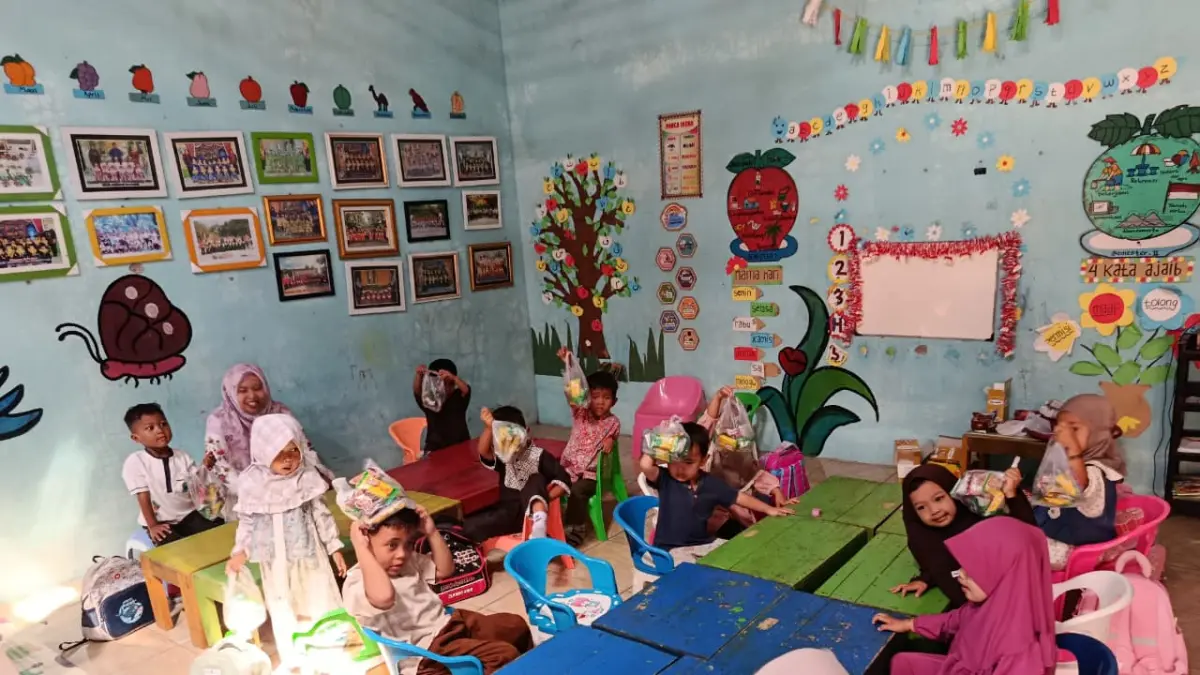 PAUD: Kelompok bermain di salah satu PAUD di Kabupaten Grobogan.