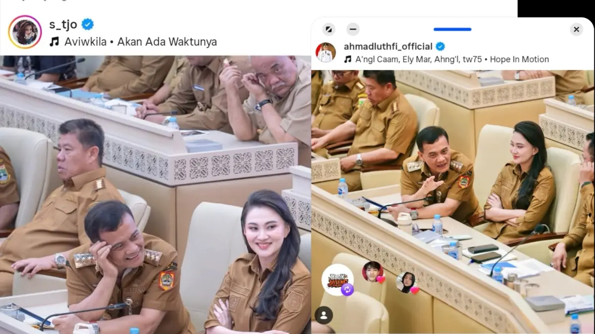 Ahmad Luthfi dan Sherly Tjoanda Duduk Berdampingan, Netizen Ramai Doakan Jodoh.