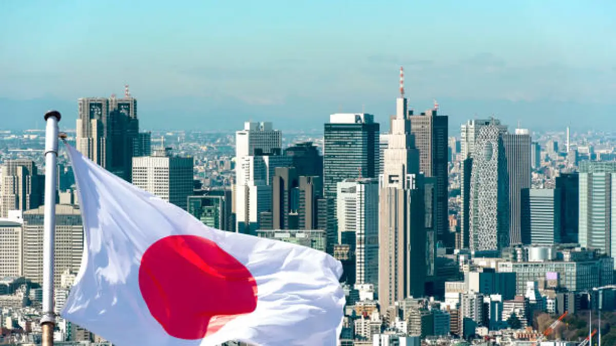 Ilustrasi bendera Jepang