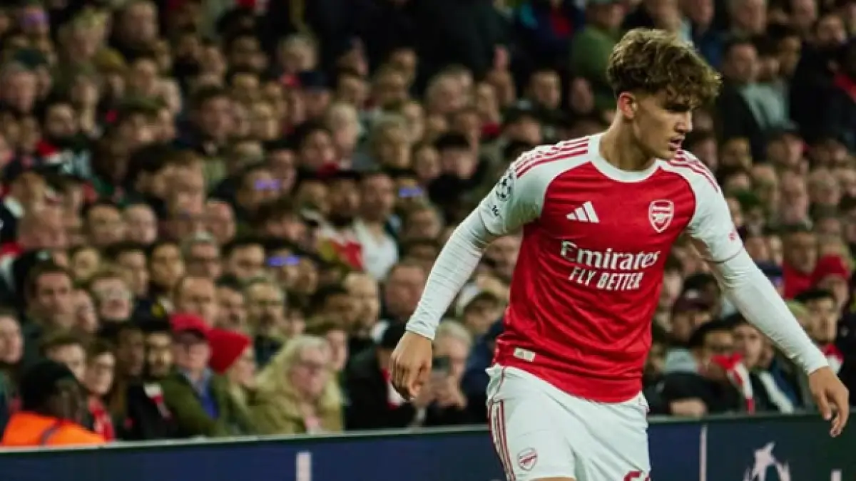 Max Dowman pemain muda Arsenal yang mencetak 2 gol saat melawan Ipswitch Town di Carabao Cup.