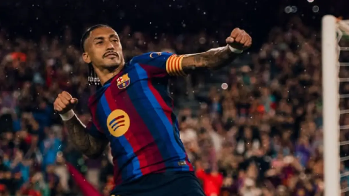 Barcelona Pesta 7 Gol ke Gawang Racing Santander, Raphinha Jadi Bintang di Camp Nou.