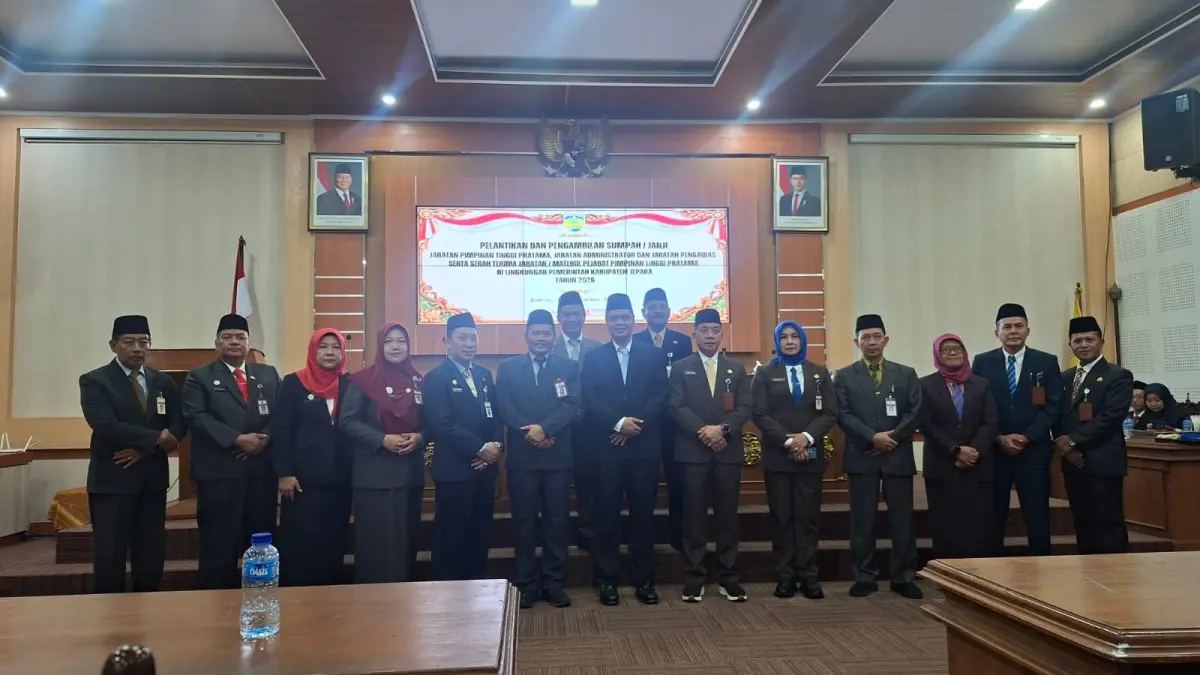 ROTASI: Daftar lengkap 29 pejabat baru Pemkab Jepara beserta jabatan barunya, termasuk sembilan pejabat pimpinan tinggi pratama.