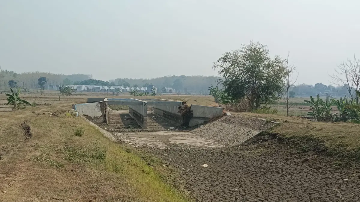 TKP: Tempat kejadian perundungan yang terjadi di saluran irigasi Kecamatan Wirosari Kabupaten Grobogan.