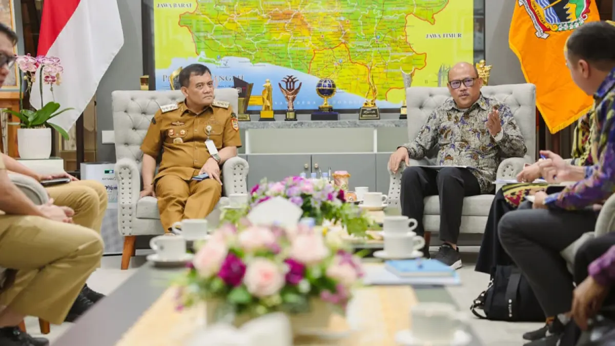 Gubernur Jawa Tengah Ahmad Luthfi menerima audiensi delegasi Sekretariat Wakil Presiden di Kantor Gubernur Jateng, Senin (21/9/2026)