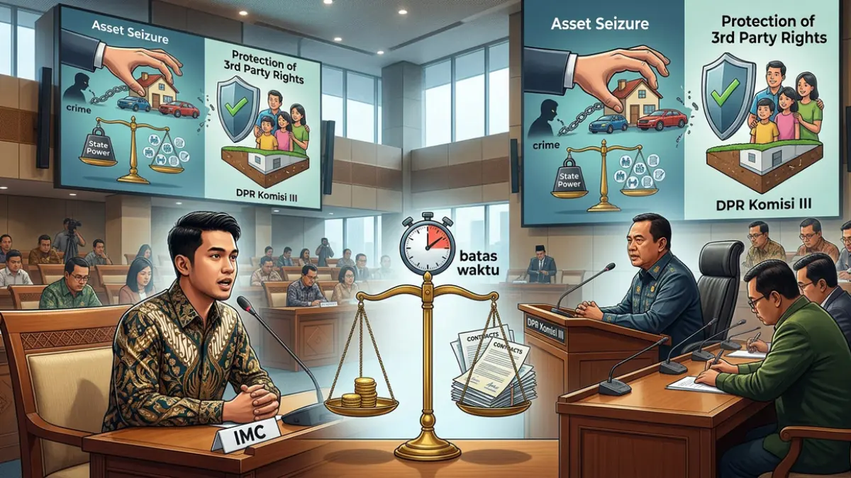 Ilustrasi pembahasan RUU Perampasan Aset (ai)
