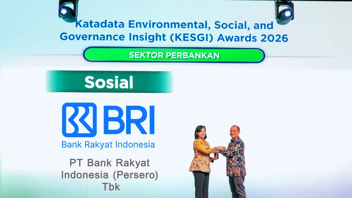 Kinerja Sosial BRI Diakui di KESGI Award 2026, Ekosistem Ultra Mikro Jadi Sorotan