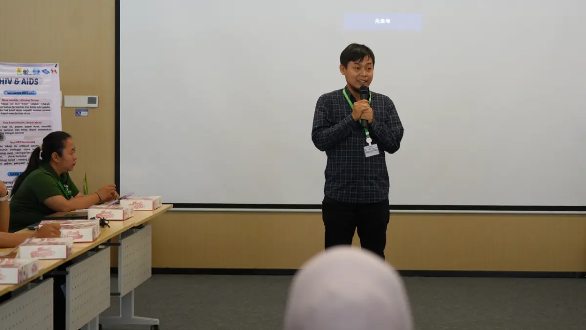 Sambutan Pak Budiman, Ketua P2HIV AIDS PLN UIK TJB.