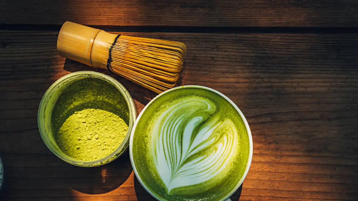 Ilustrasi minuman Matcha
