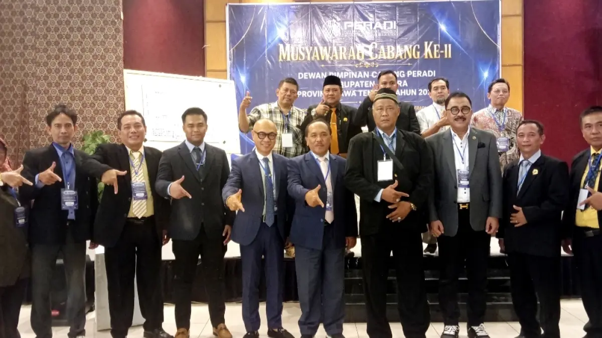 Musyawarah Cabang (Muscab) ke-III DPC Peradi Jepara di RM Maribu, Minggu (4/10/2026).