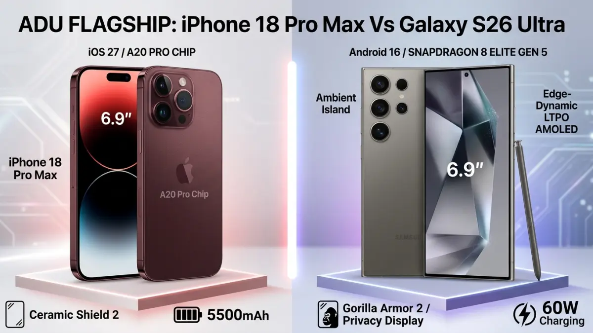 iPhone 18 Pro Max Vs Galaxy S26 Ultra