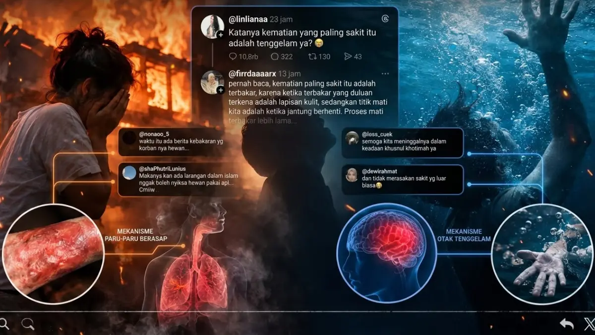 Benarkah Meninggal karena Terbakar Lebih Menyakitkan daripada Tenggelam? Ini Fakta Medisnya