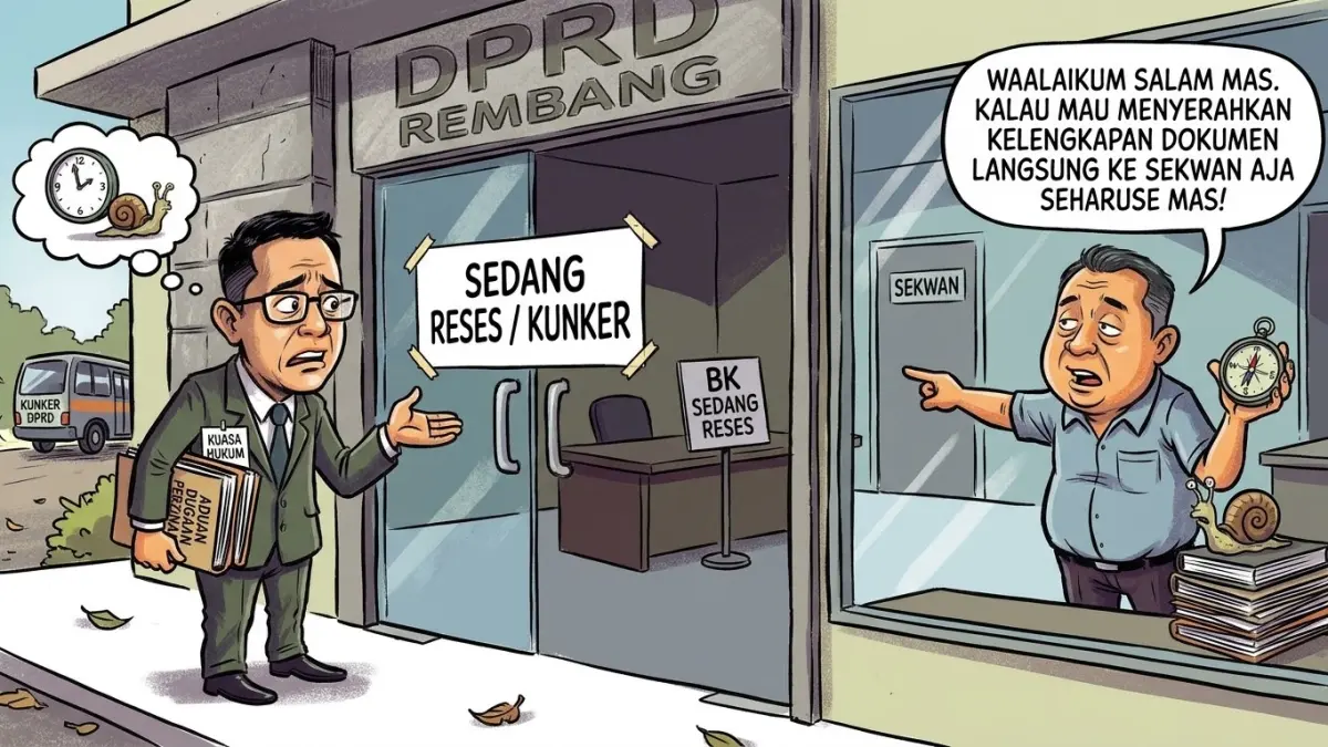 Hendak Lengkapi Berkas Aduan Perzinahan Anggota DPRD Rembang, Kuasa Hukum Pengadu "Balik Kanan"
