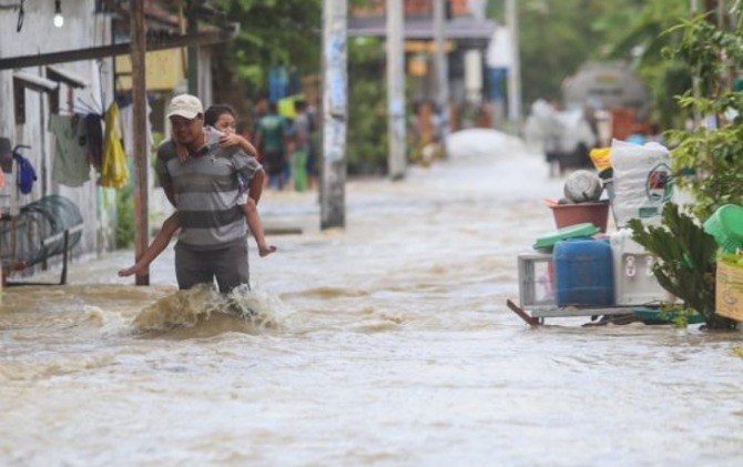 Ilustrasi bencana banjir. (JawaPos.com)