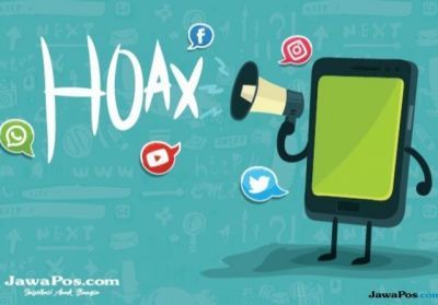Ilustrasi hoax di media sosial.