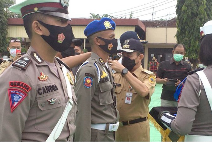 PERSIAPAN: Kepolisian lakukan seremonial operasi lilin candi. (ISTIMEWA)