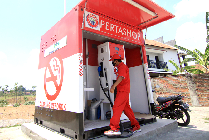 Ilustrasi Pertashop.