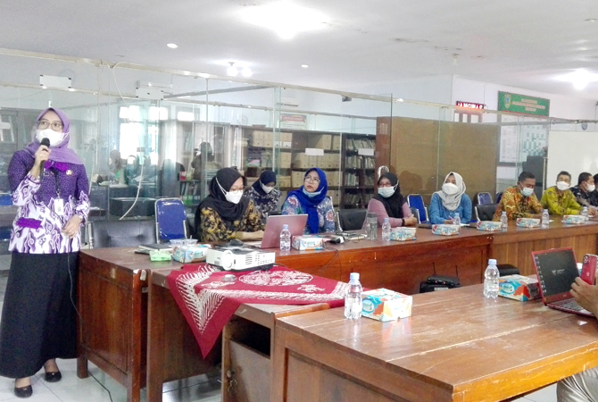 SOSIALISASI: Dinarpus gelar sosialisasi transformasi perpustakaan desa (Perpusdes) berbasis inklusi sosial pada (18/1). (ARIKA KHOIRIYA/RADAR KUDUS)