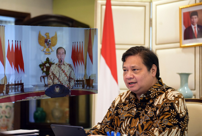 Menko Perekonomian Airlangga Hartanto (ekon for Radar Kudus)
